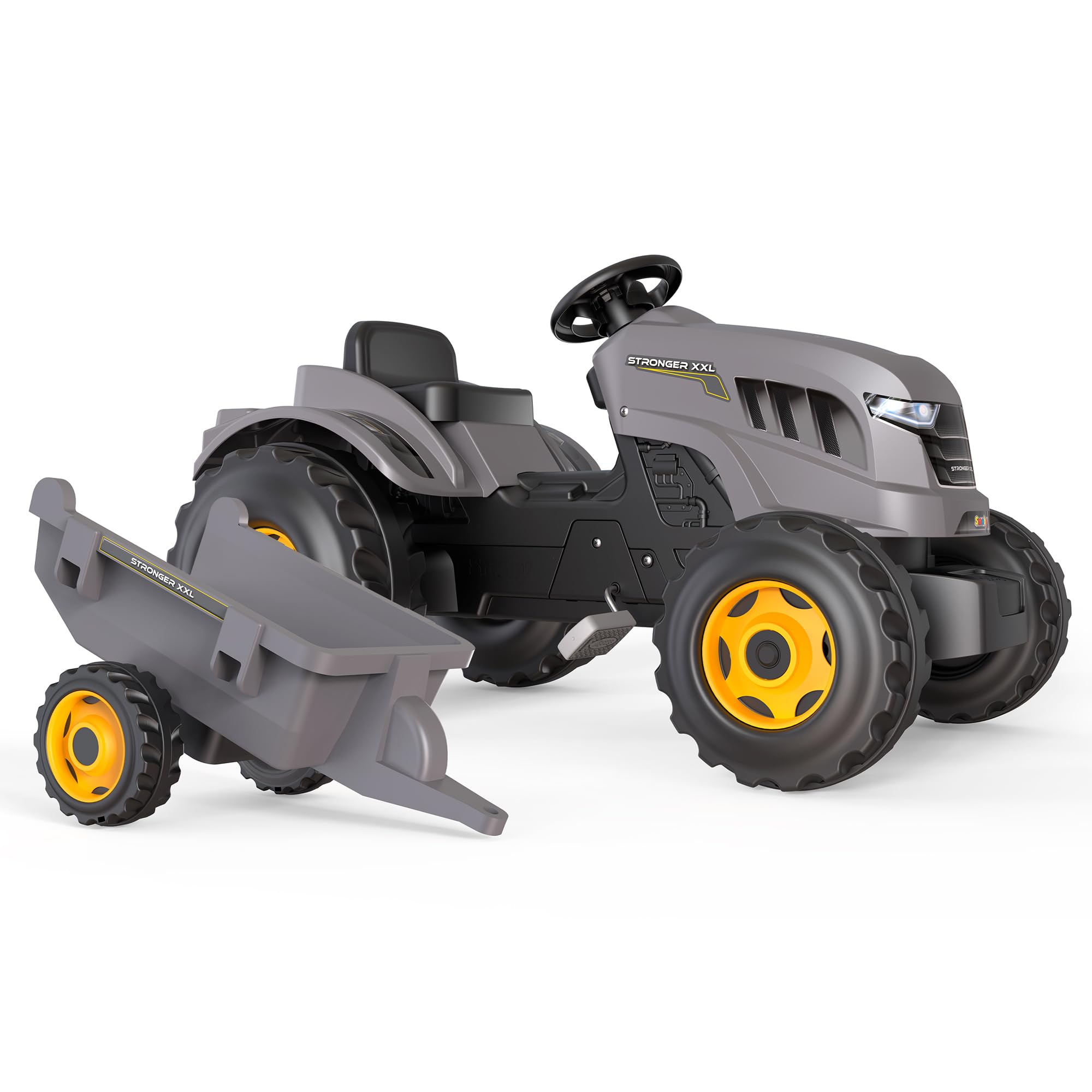 smoby-claas-traktor-stronger-xxl-trettraktor-mit-anh-nger image 2