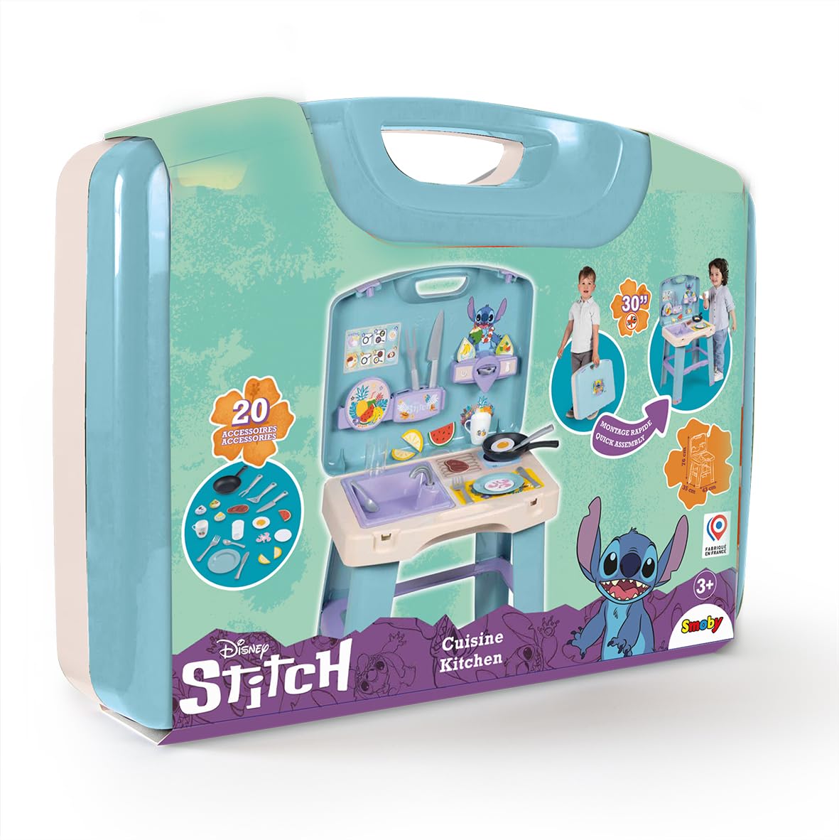 smoby-disney-stitch-spielk-chen-koffer-kinderk-che-20-teile image 7