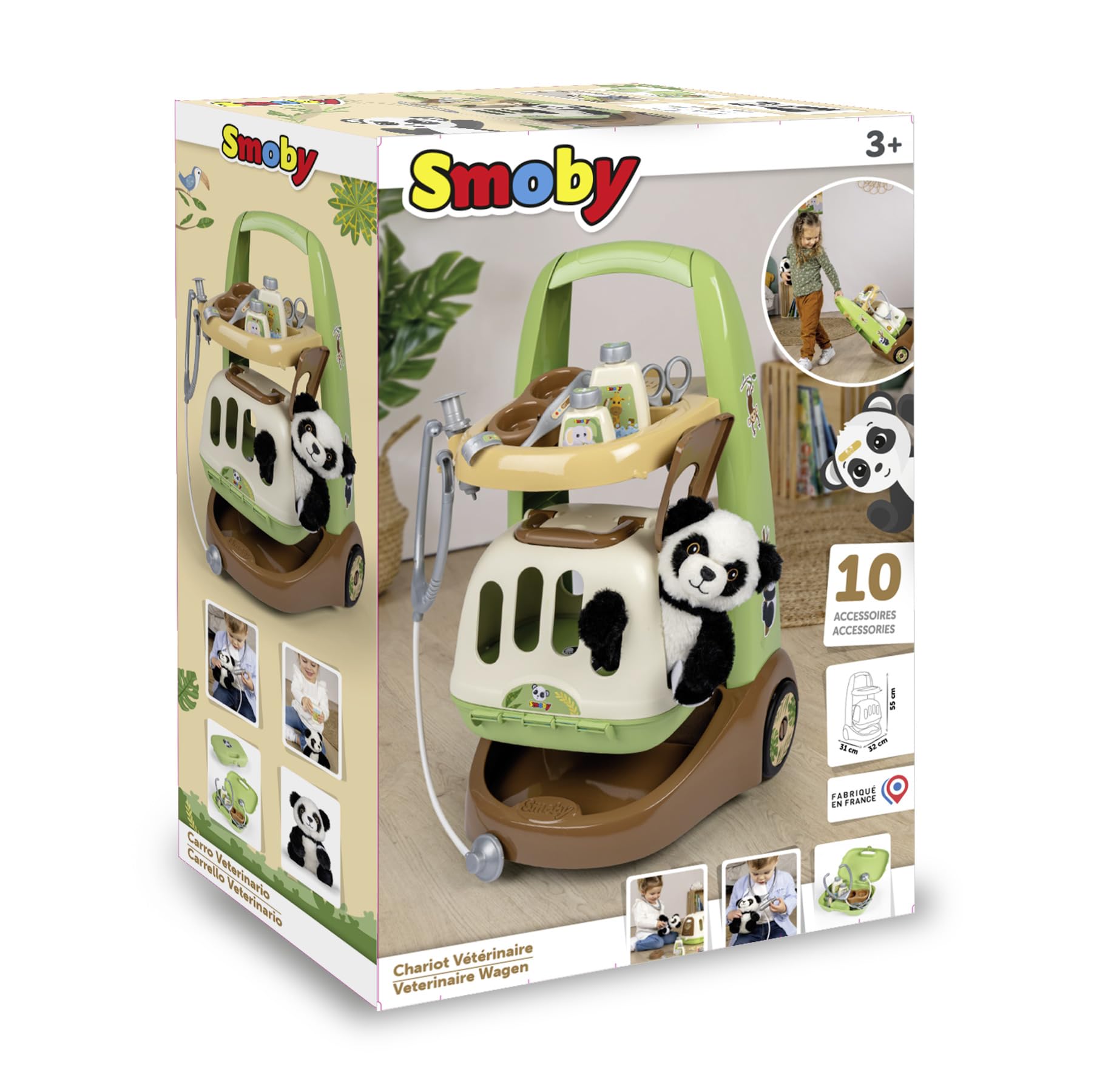 smoby-baby-care-tierarzt-trolley-2-in-1-mit-panda-ab-3-jahren image 5