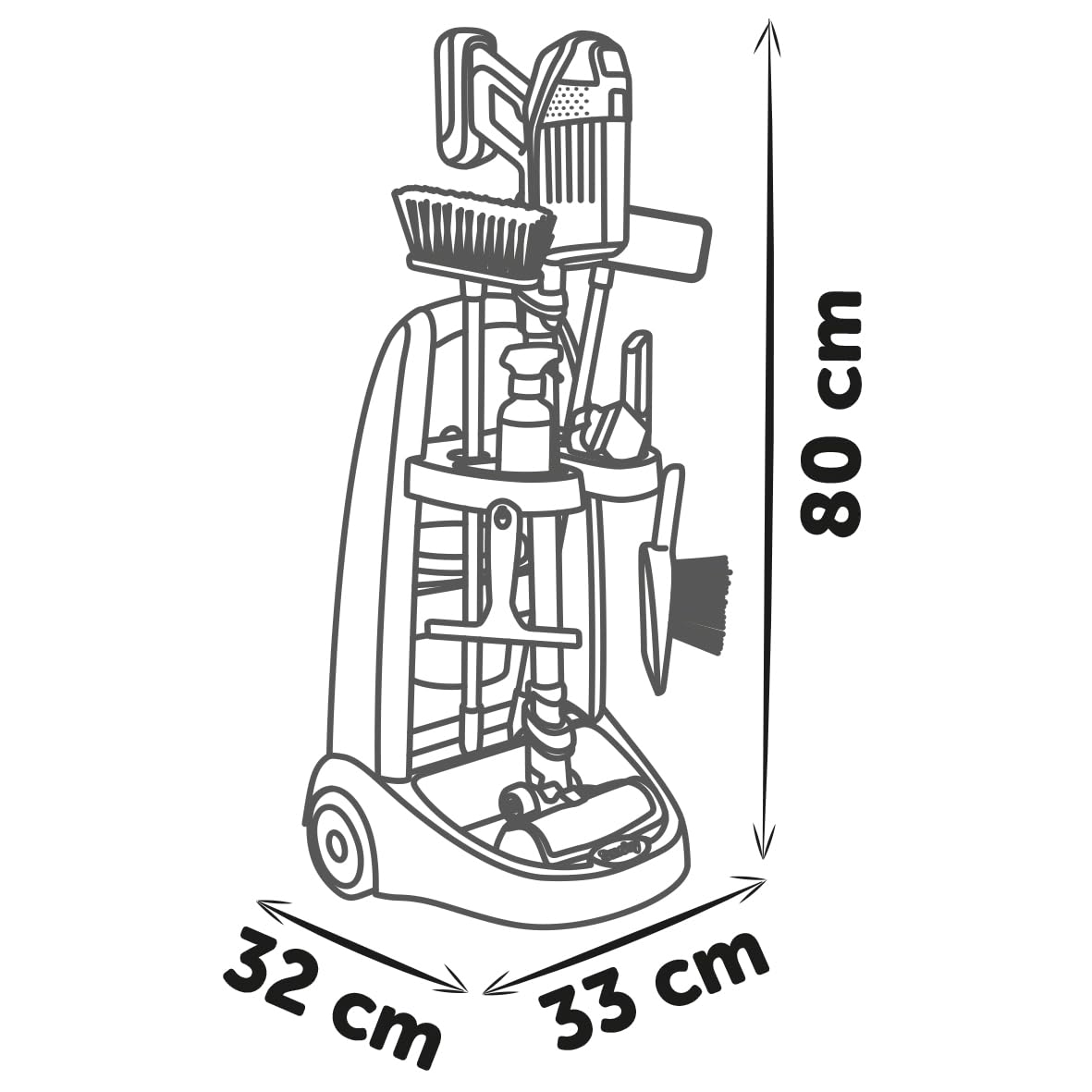 smoby-rowenta-reinigungstrolley-spiel-staubsauger-mit-sound-ab-3-j image 6