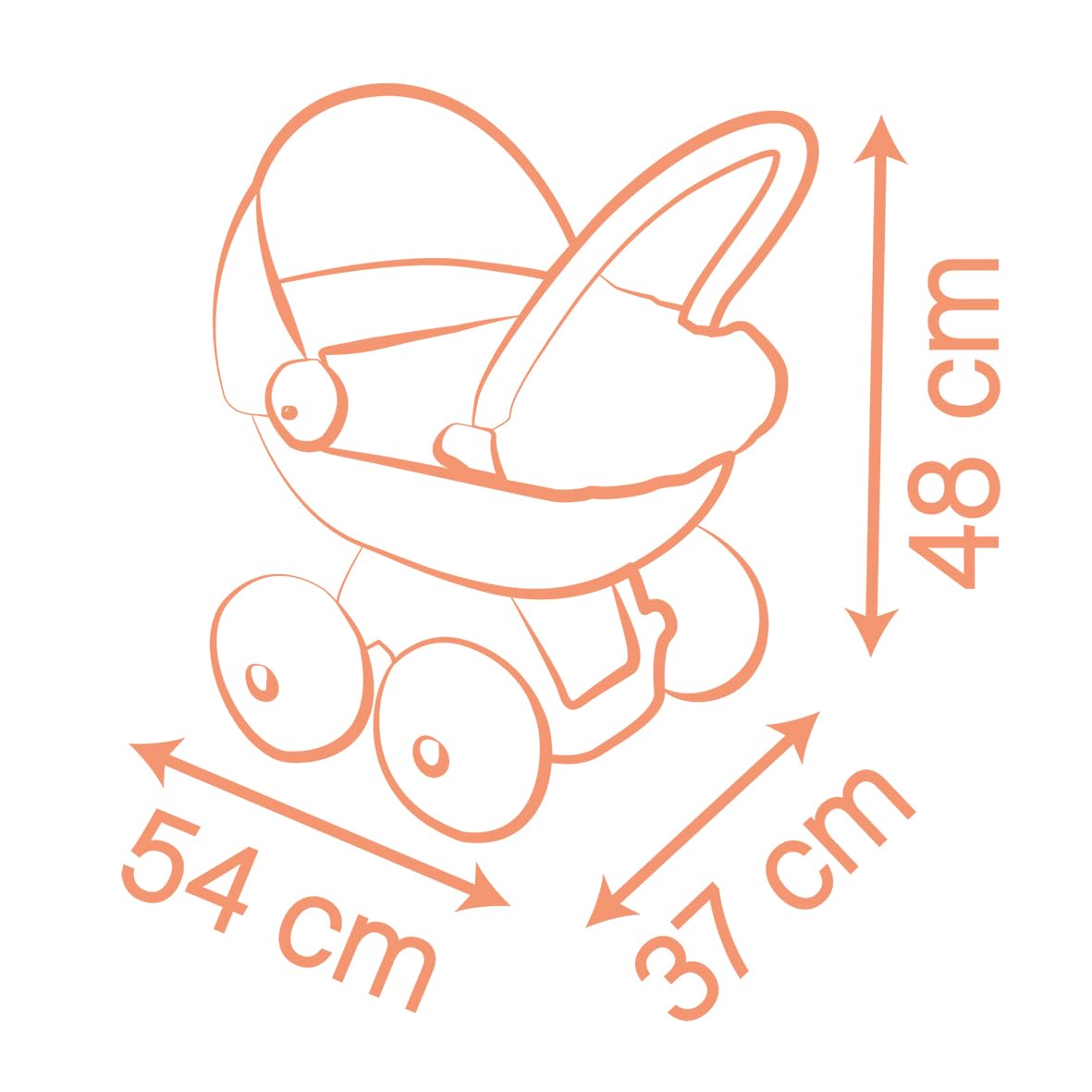 smoby-baby-nurse-puppenwagen-rosa-f-r-42-cm-puppen-verdeck image 5