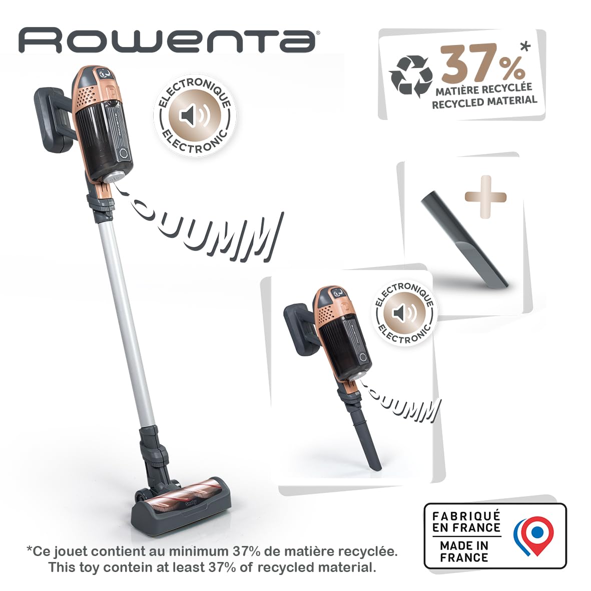 smoby-rowenta-x-force-flex-spielstaubsauger-mit-sound image 2