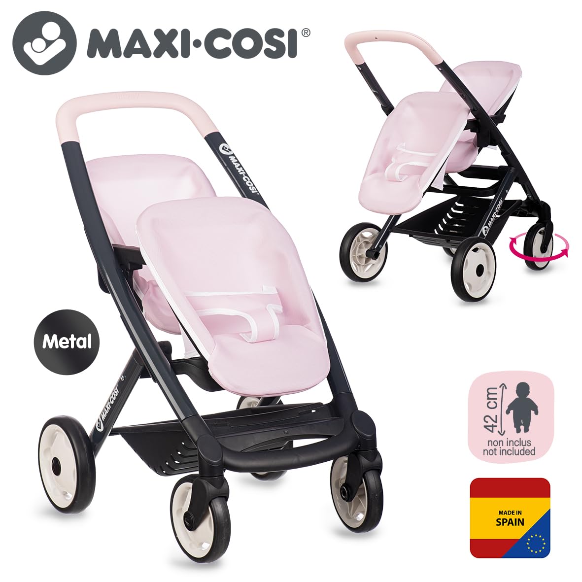 smoby-maxi-cosi-zwillings-puppenwagen-f-r-2x42cm-ab-3-jahre image 2