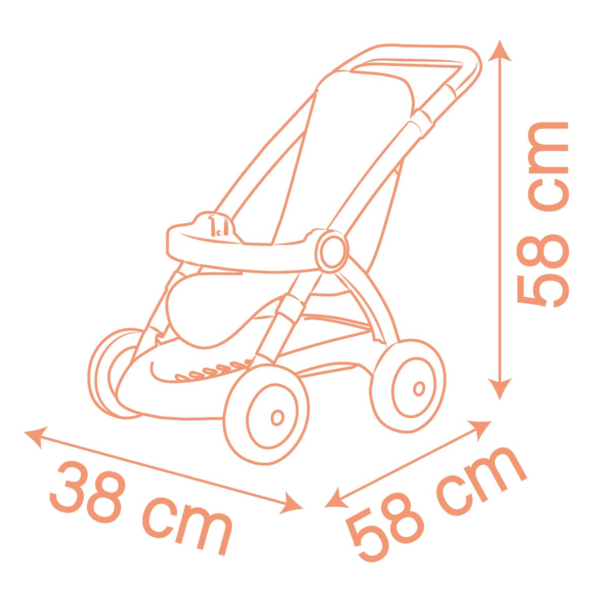 smoby-baby-nurse-puppen-kinderwagen-bis-42-cm-ab-18-monaten image 6