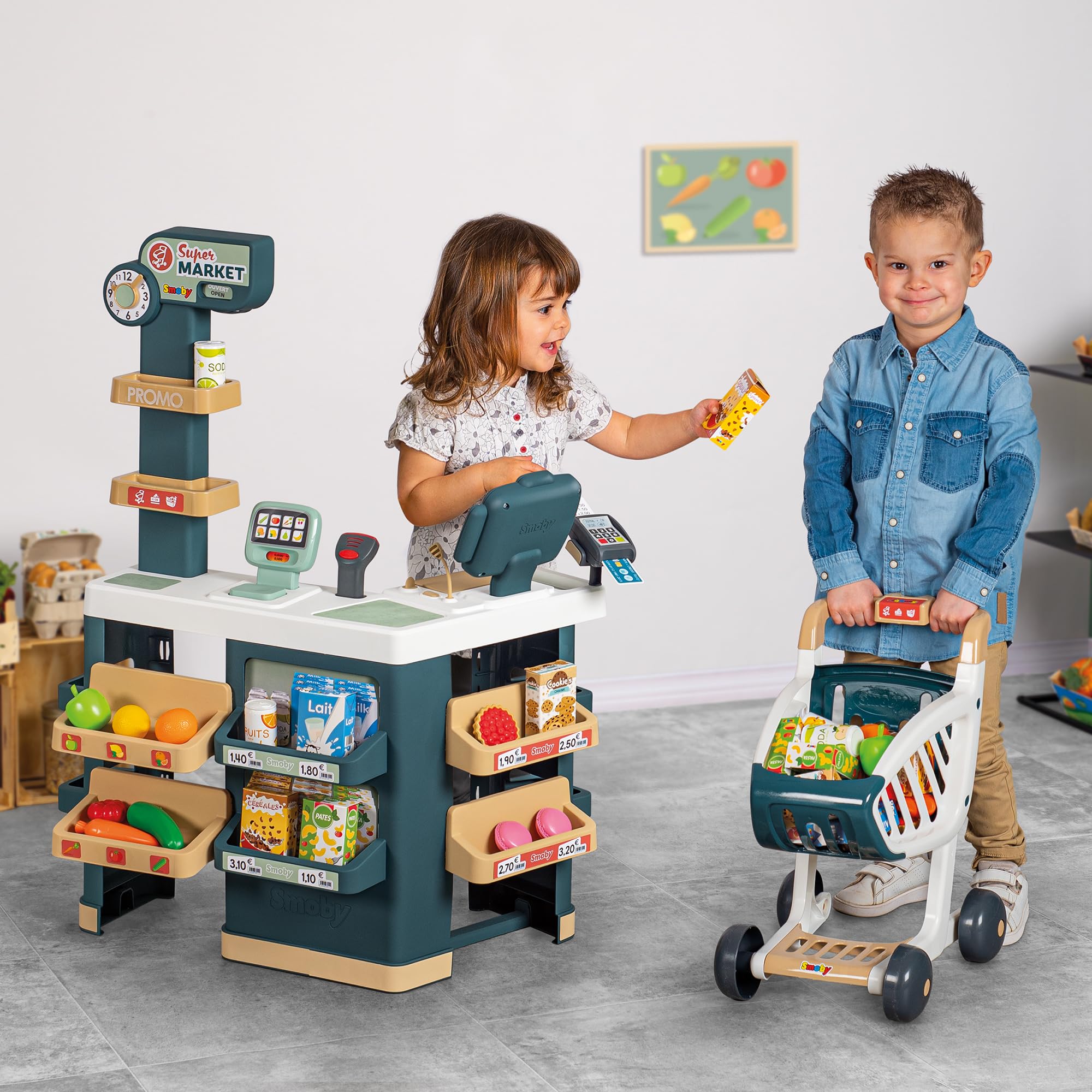 smoby-life-supermarkt-kaufladen-mit-einkaufswagen image 7