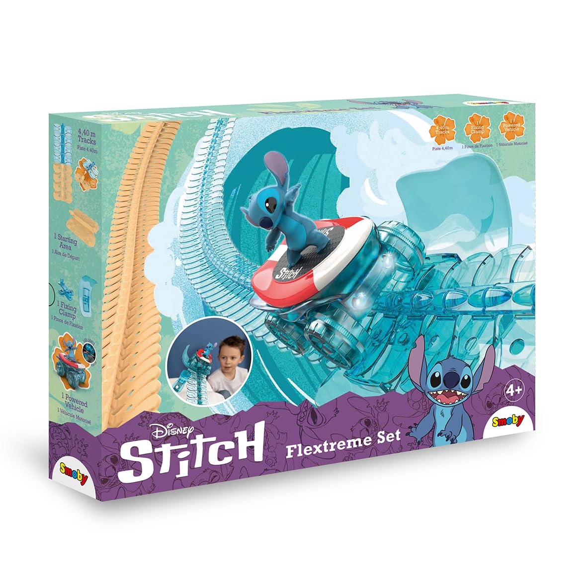 smoby-flextreme-stitch-rennbahn-set-autobahn-4-4-m-ab-4-jahren image 1