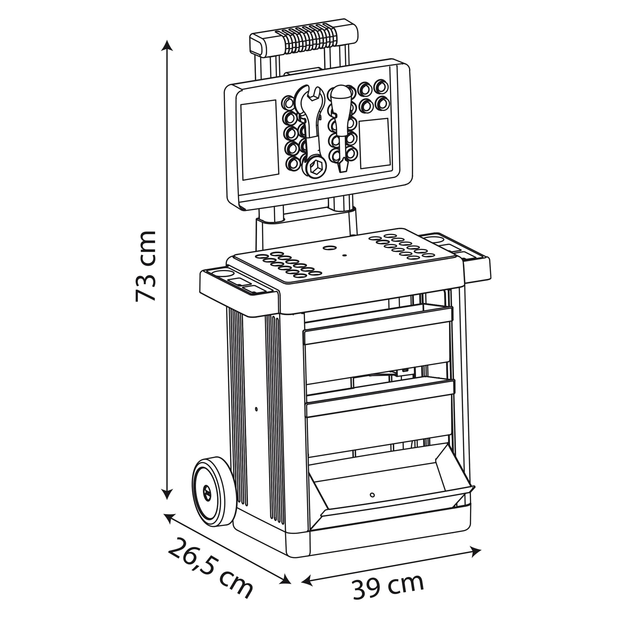 smoby-spidey-werkzeug-trolley-mit-figur-und-werkzeugset image 2