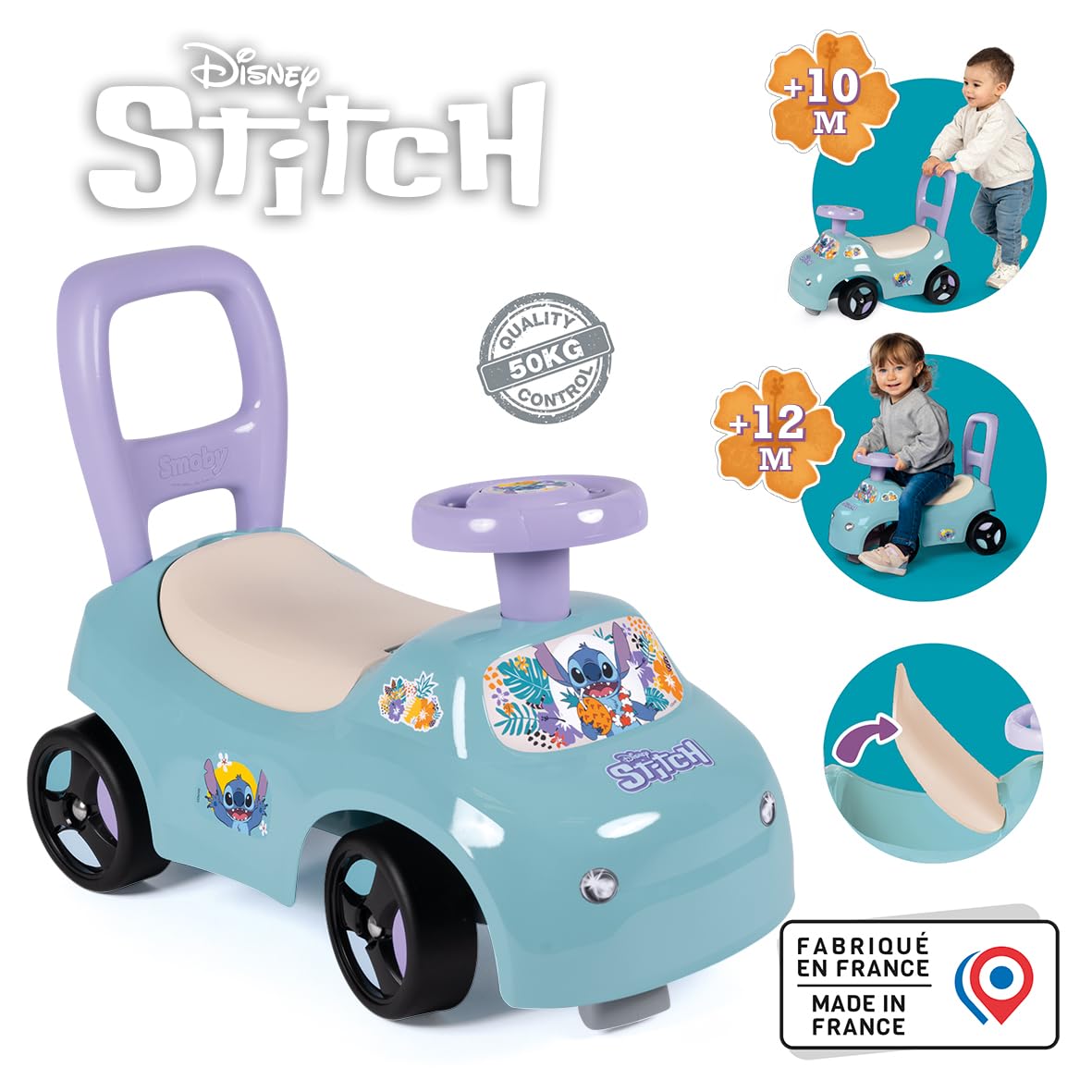 smoby-stitch-rutschauto-lauflernhilfe-geheimfach-ab-10-monate image 2