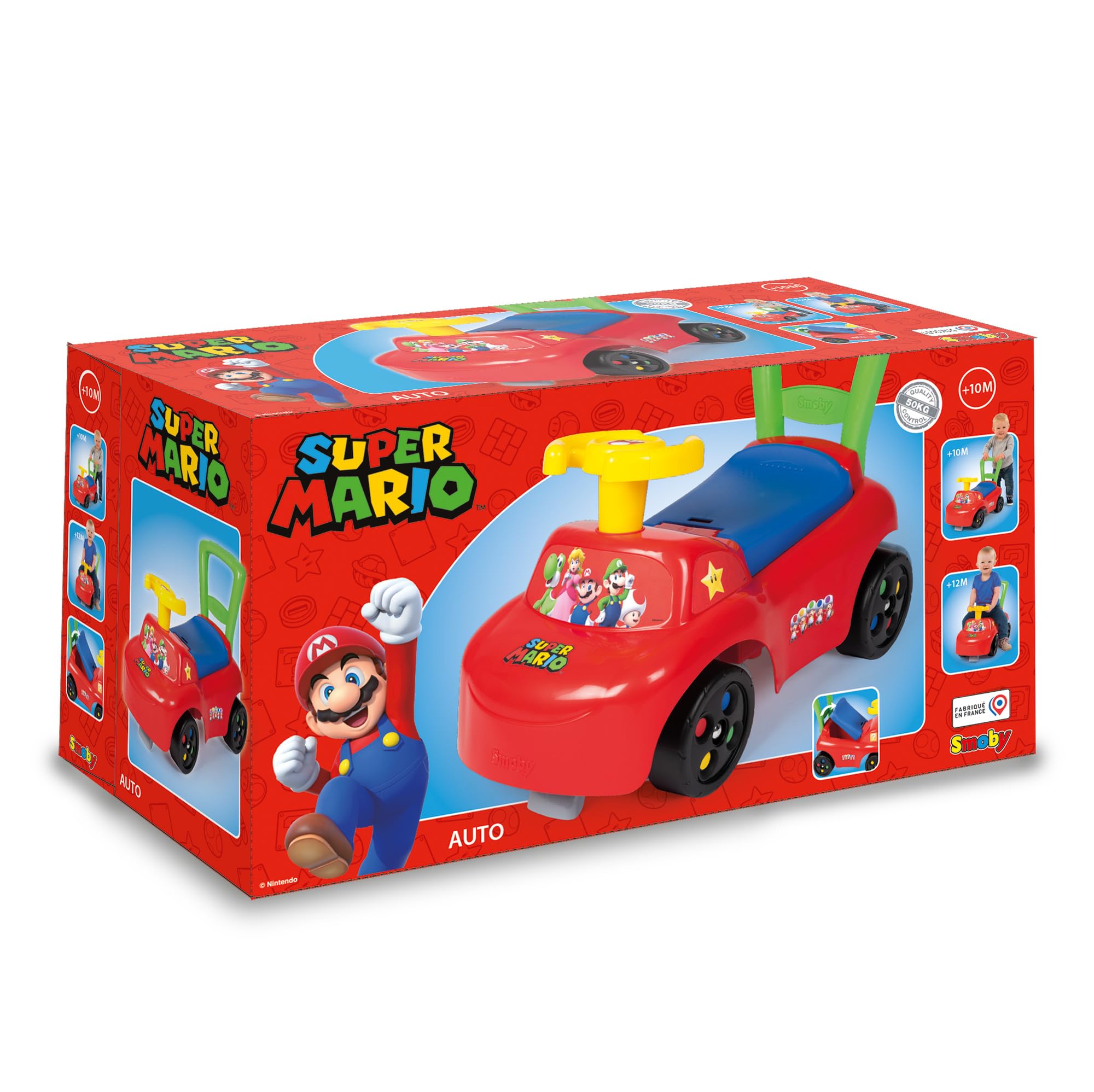 smoby-super-mario-auto-rutschauto-mit-staufach-ab-10-monate image 7