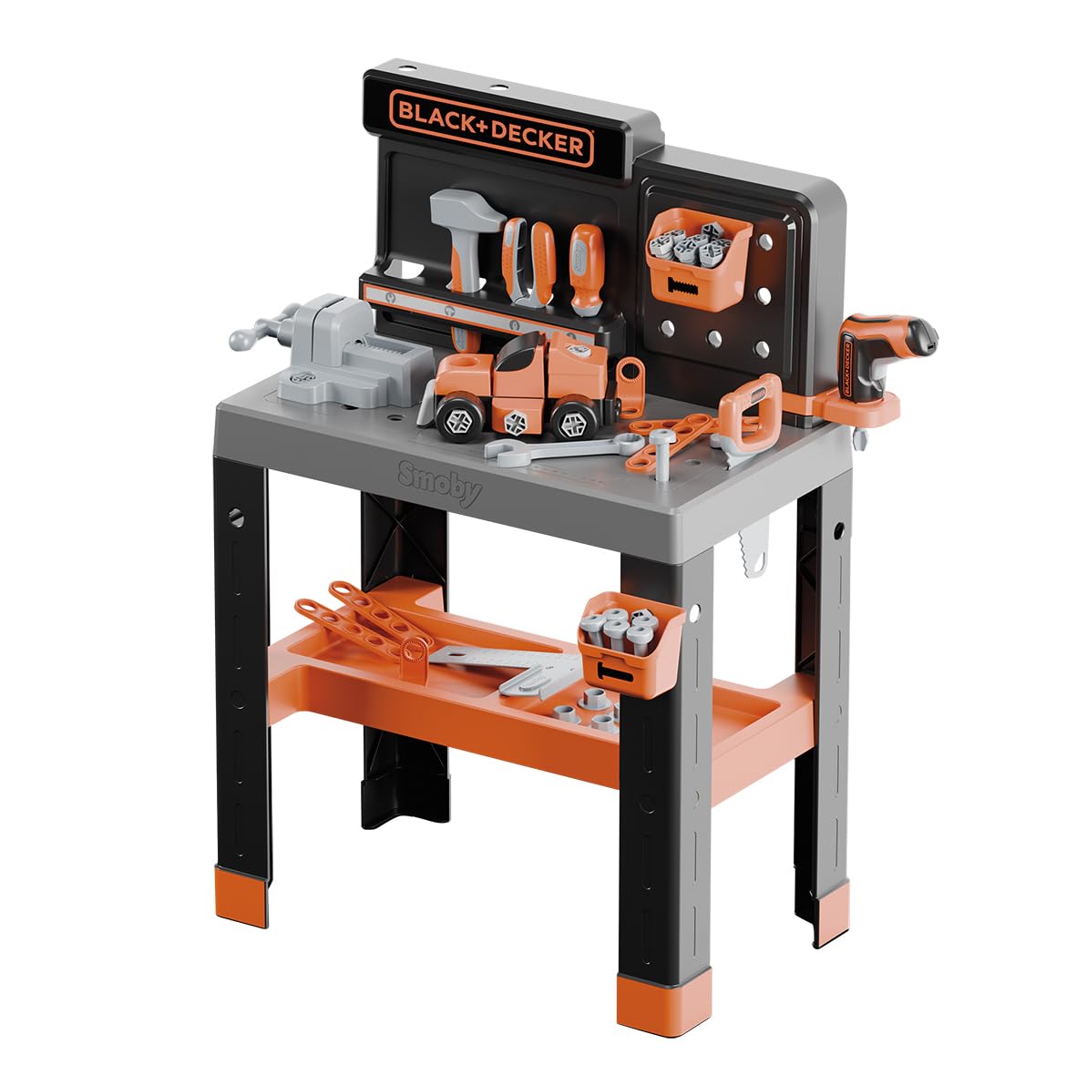 smoby-black-decker-pro-werkbank-79-teilig-mit-akkuschrauber image 1