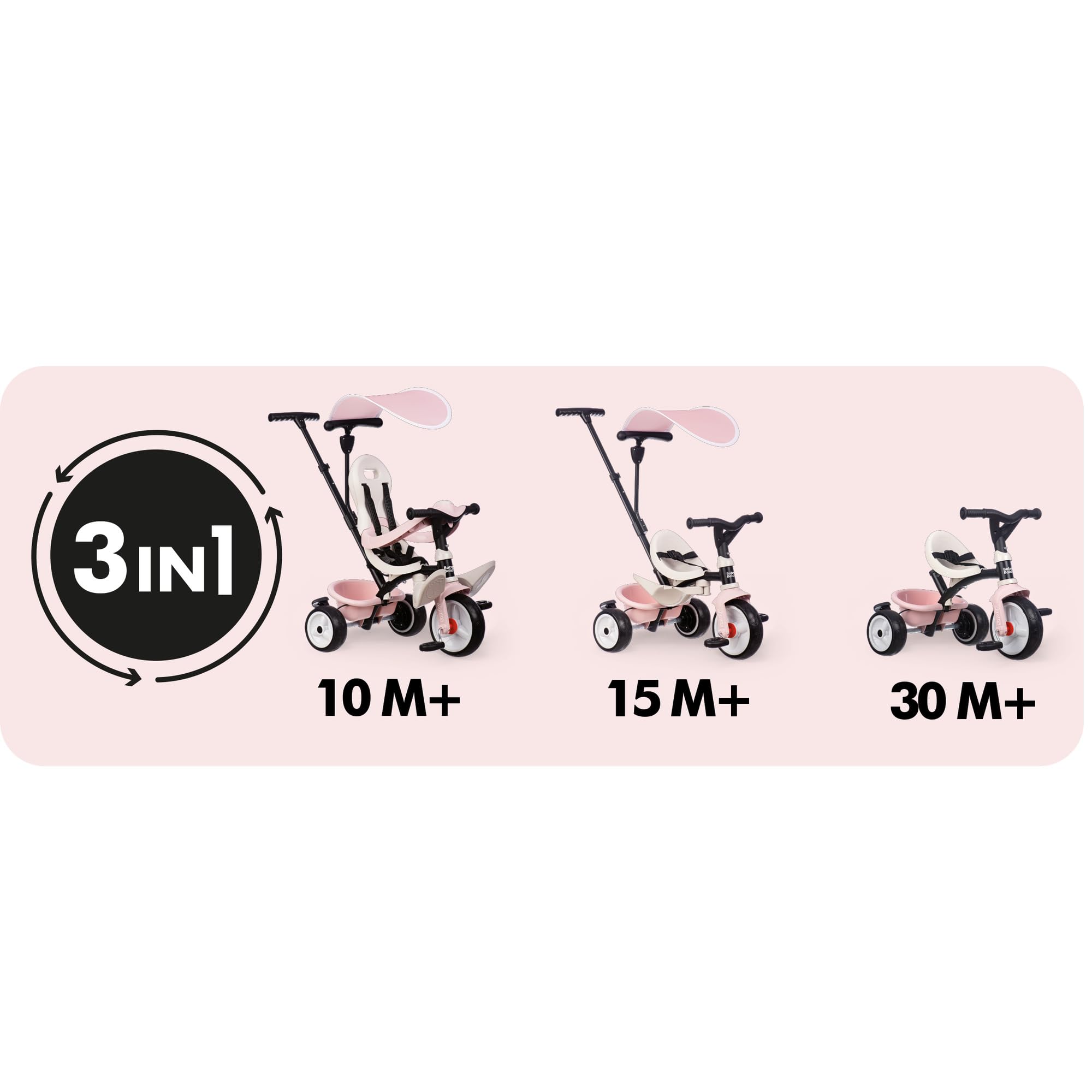 smoby-baby-balade-3-in-1-dreirad-ros-mit-schubstange image 3