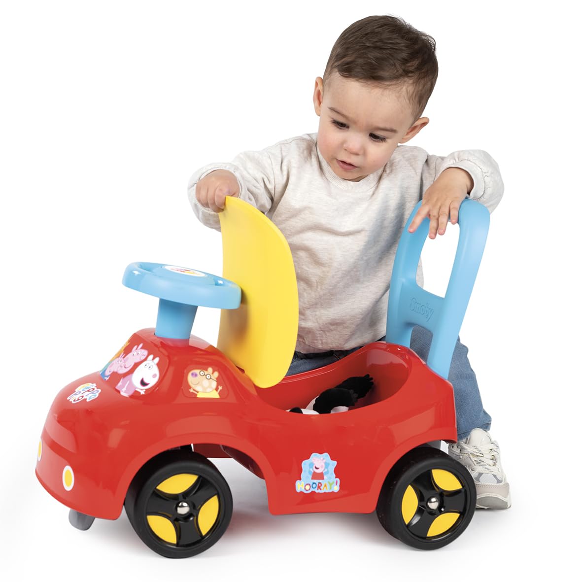 smoby-peppa-pig-rutscher-rutschauto-mit-hupe-ab-10-monaten image 3