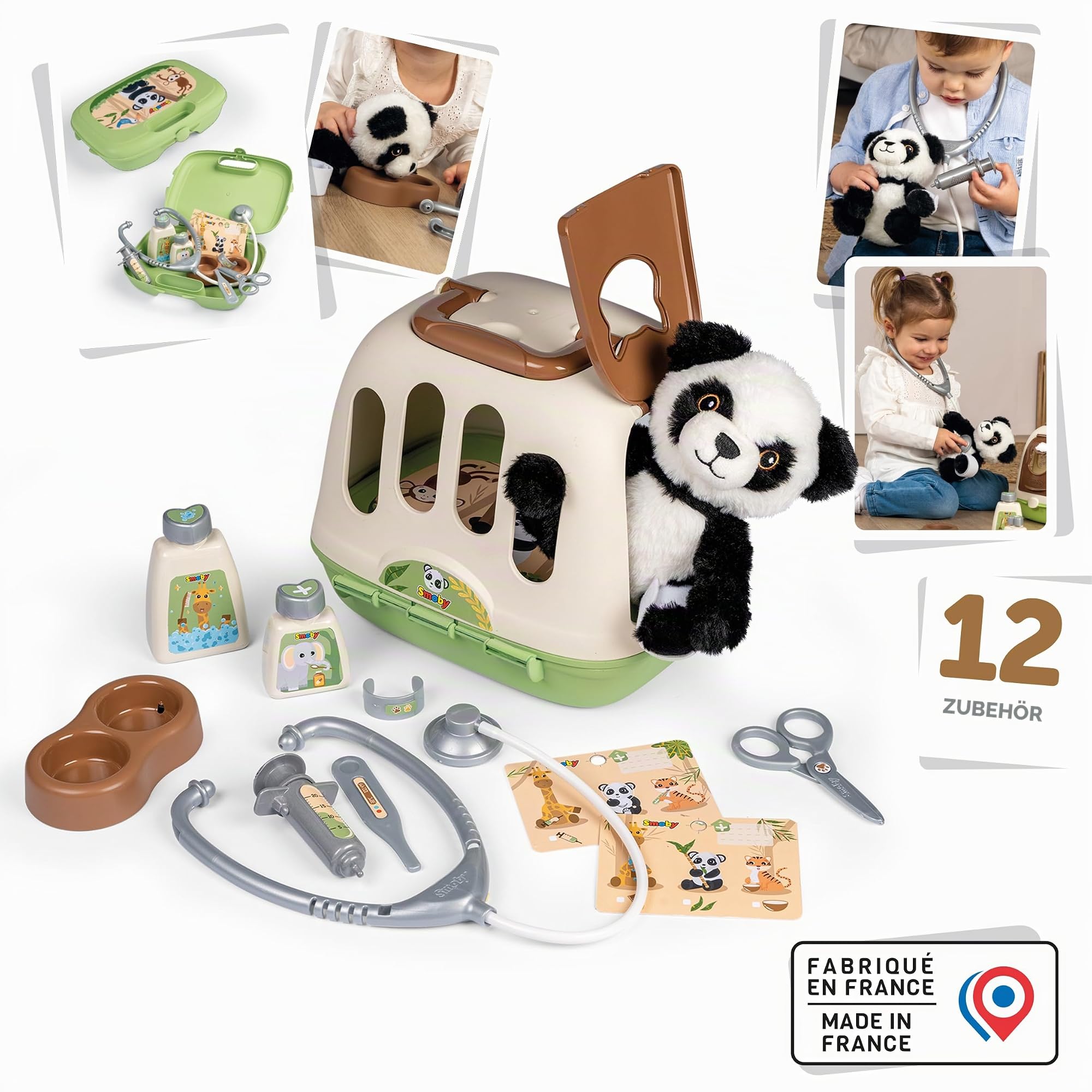 smoby-baby-care-tierarztkoffer-spielset-mit-panda-ab-3-jahren image 2